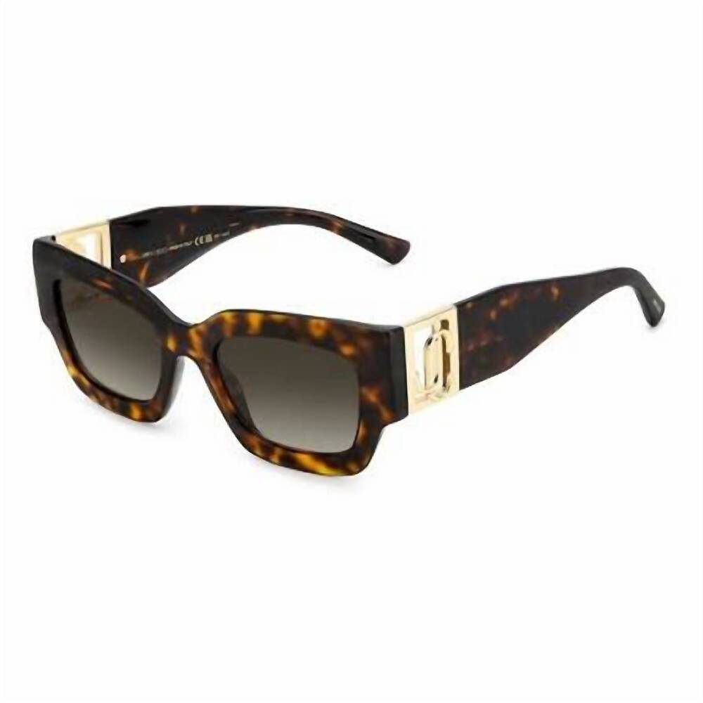 NEW JIMMY CHOO women's nena sunglasses in brown